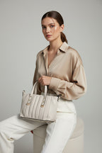 Pleated Luxe Handle Sling