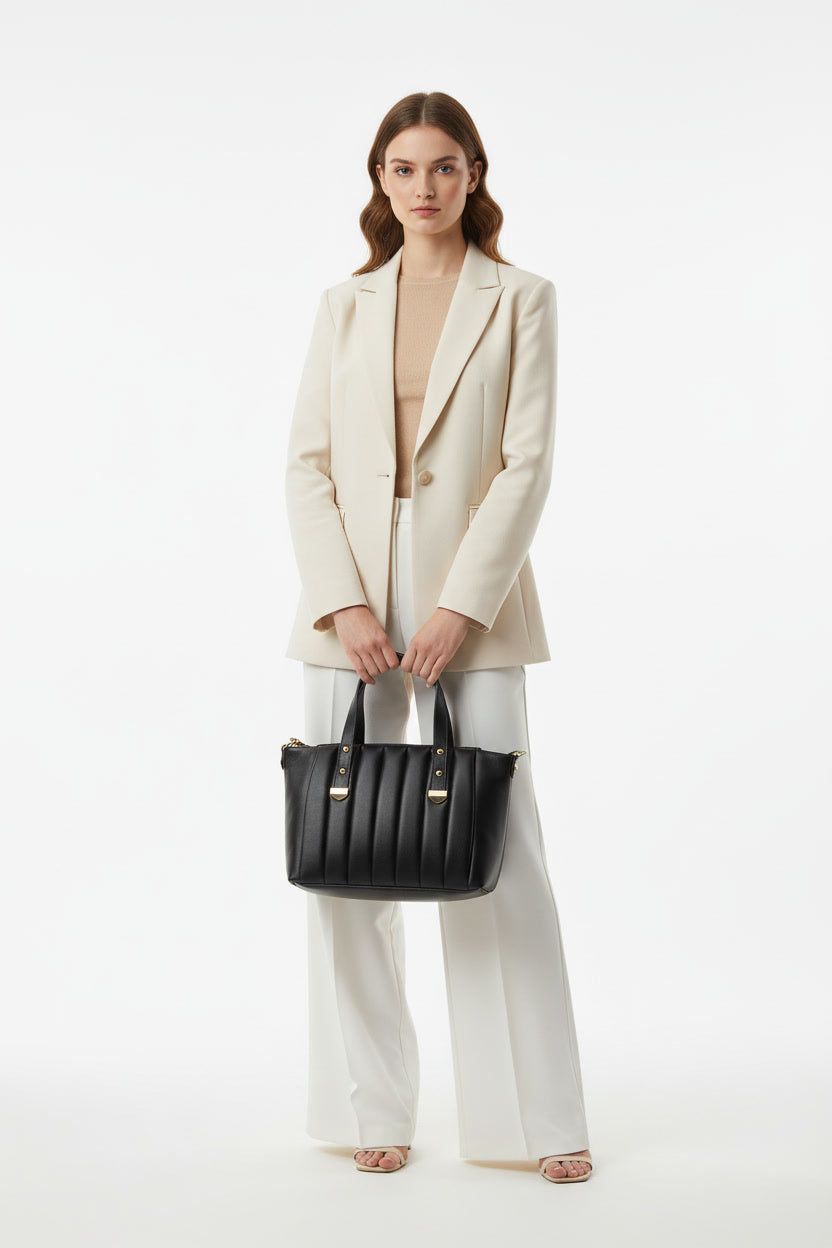 Pleated Luxe Handle Sling